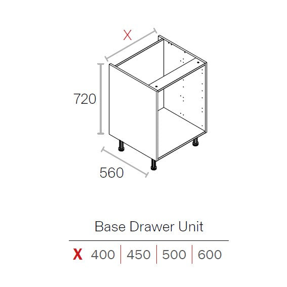 Excel-Cab Single Drawer Base Cabinets