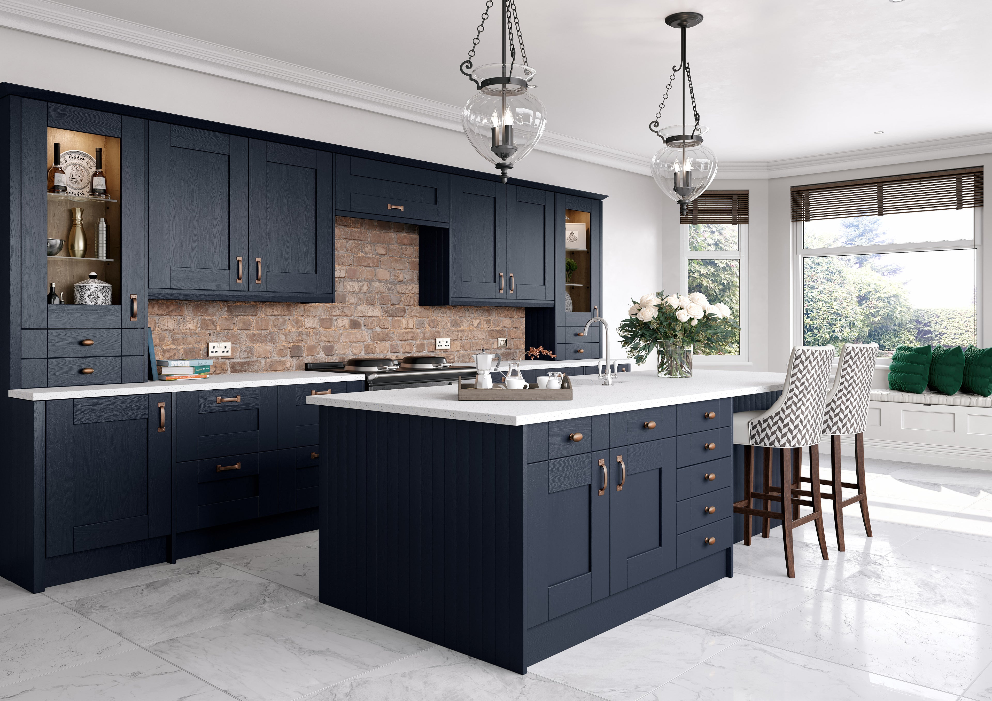 TALL L CWALLCPOST CARTMEL INDIGO