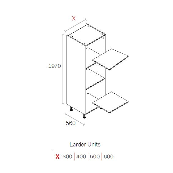 Excel-Cab Larder Cabinets