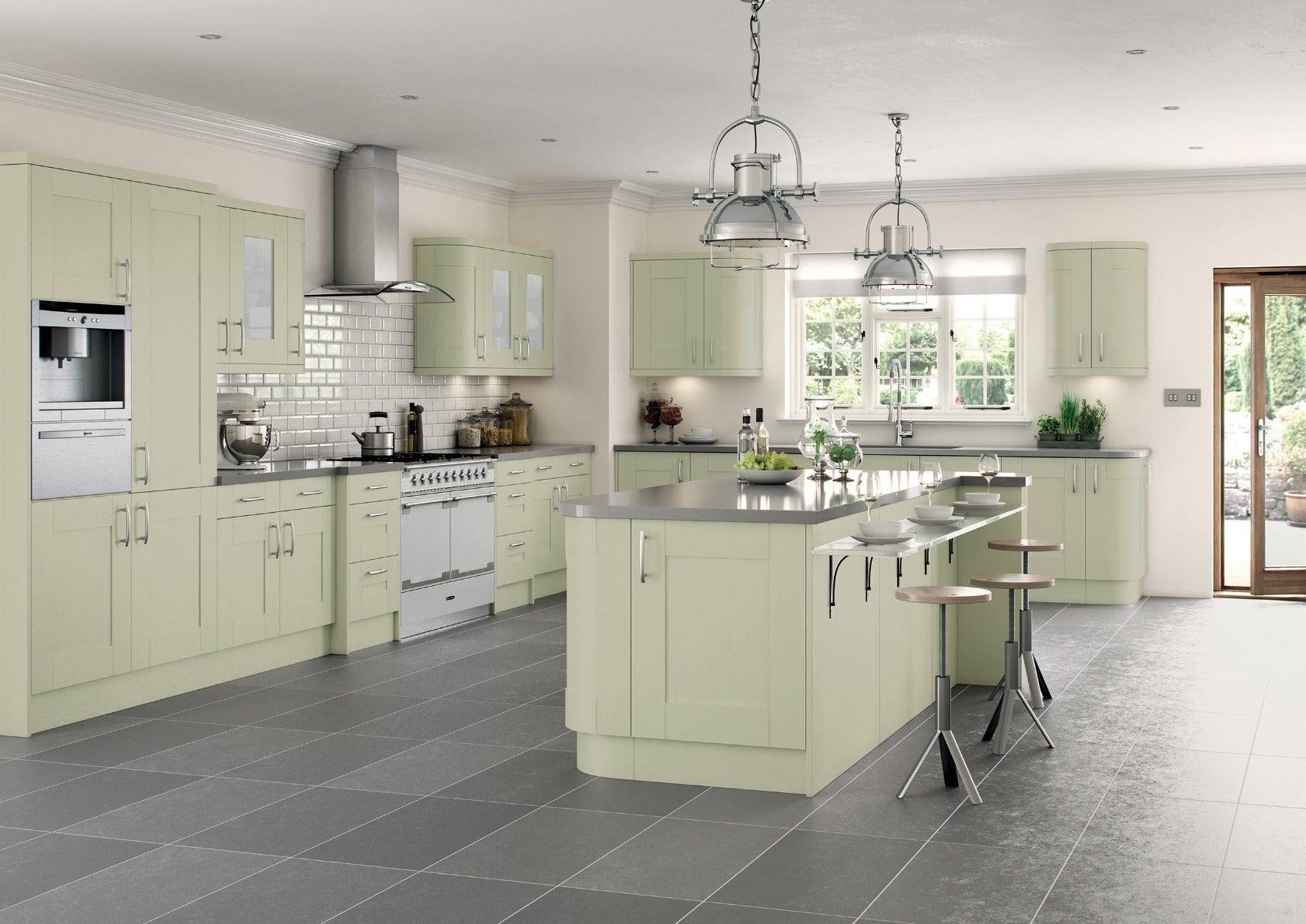 TALL L CWALLCPOST CARTMEL SAGE GREEN