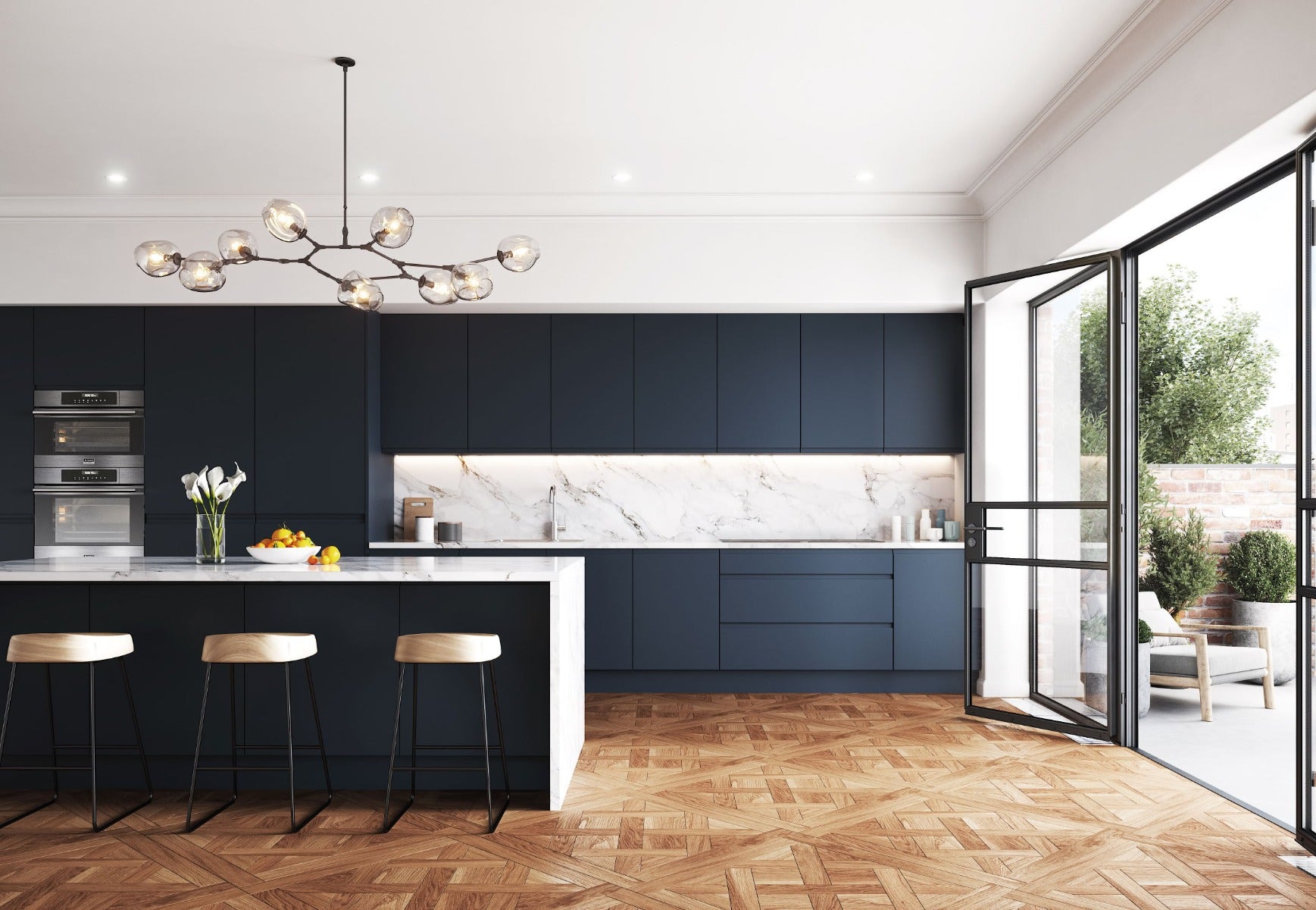 TALL L CWALLCPOST LUCENTE MATT INDIGO