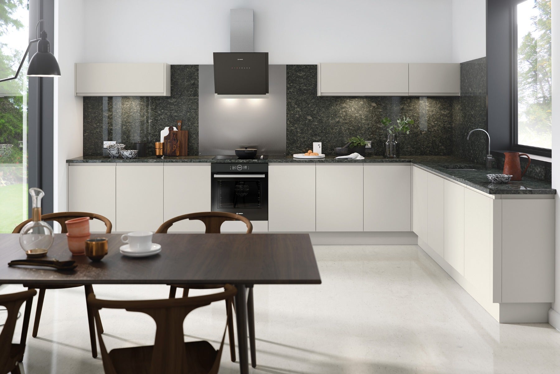 TALL L CWALLCPOST LUCENTE MATT LIGHT GREY