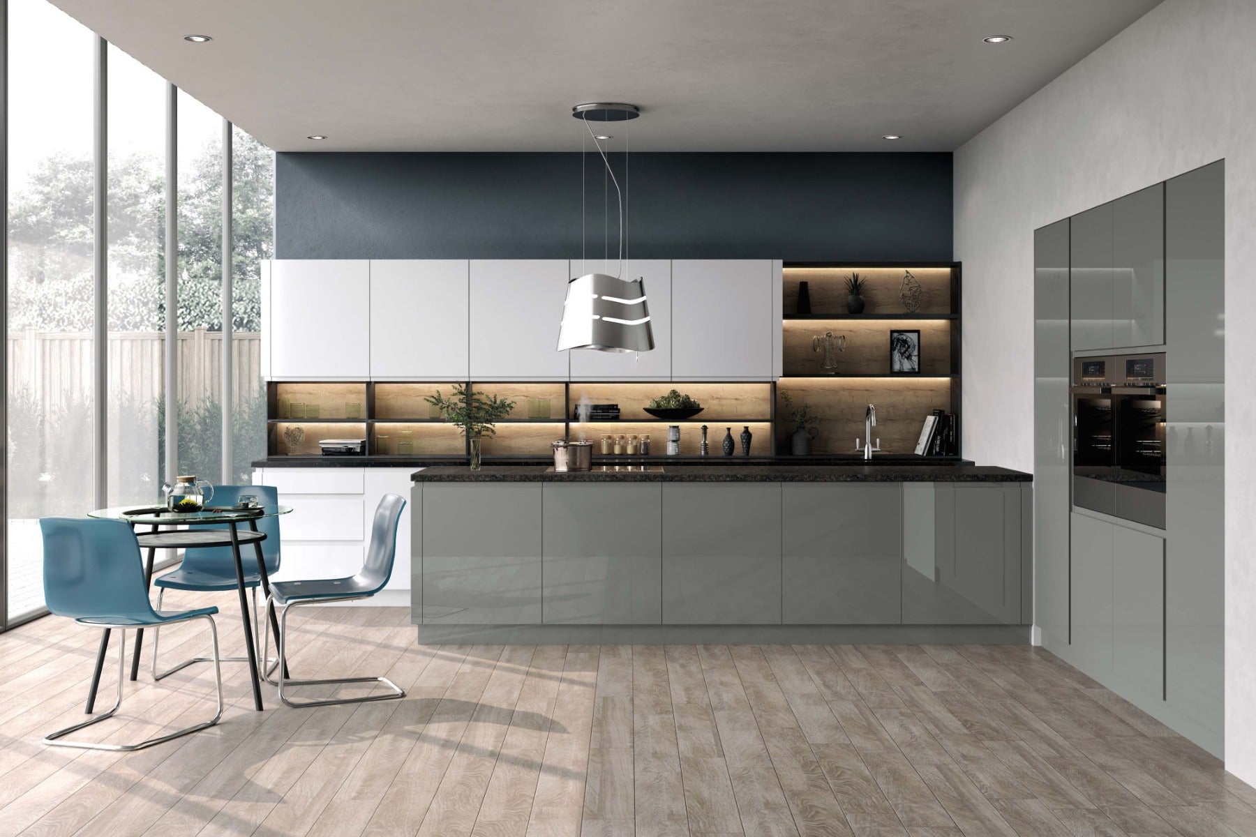 TALL L CWALLCPOST LUCENTE GLOSS DUST GREY